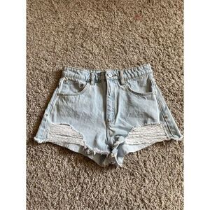 Abrand High Relaxed Jean Shorts